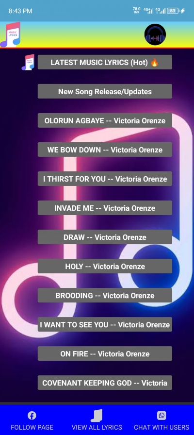 My Lyrics App