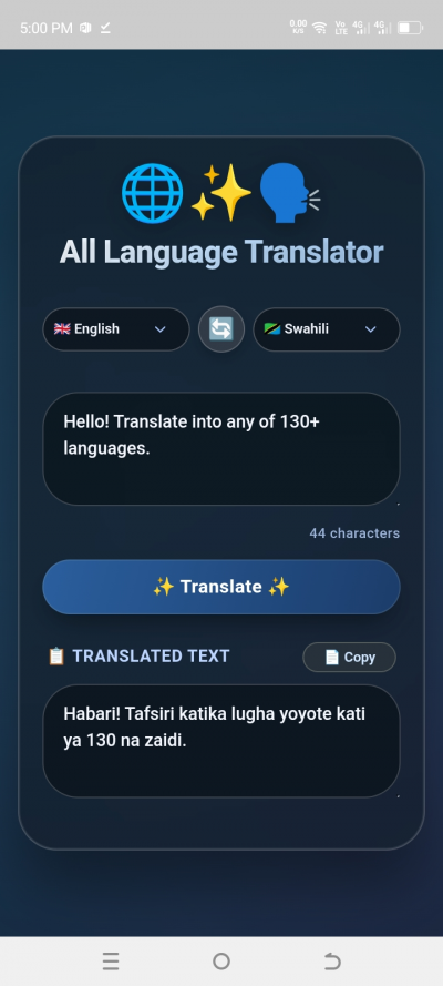 All language translator