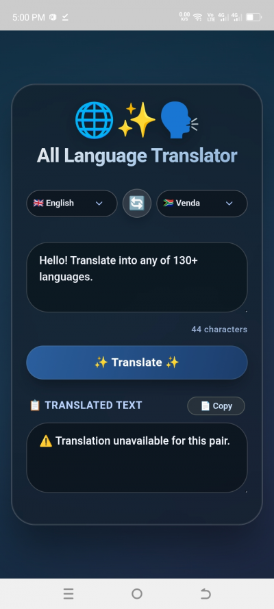 All language translator