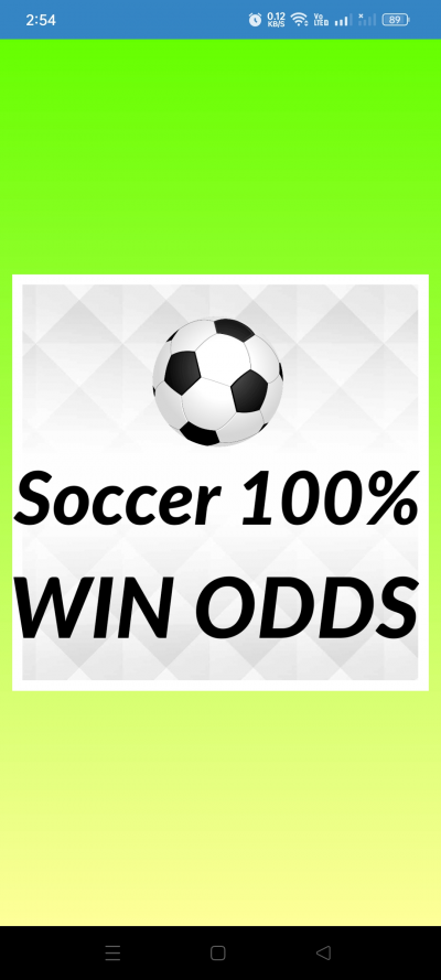 Soccer Win Odds