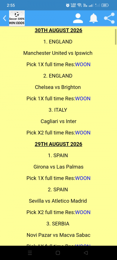 Soccer Win Odds