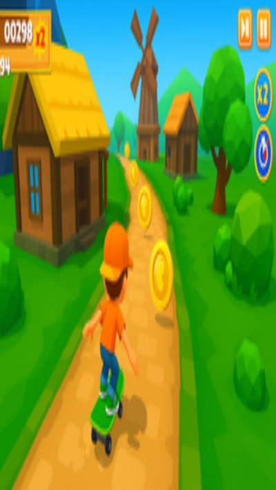 Skate Runner Jump Game