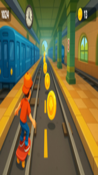 Skate Runner Jump Game