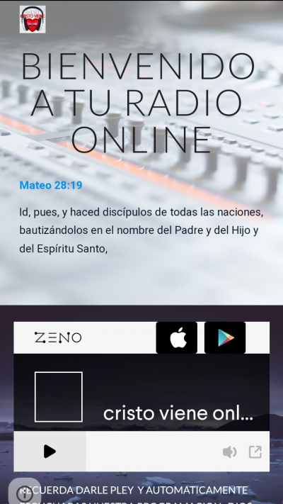 Radio Cristo viene Online
