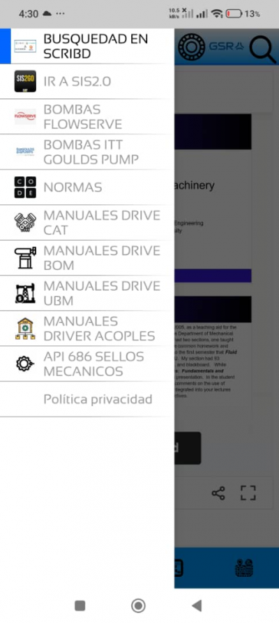 Biblioteca de Equipos