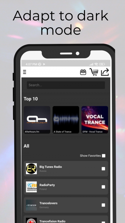 Trance music radio