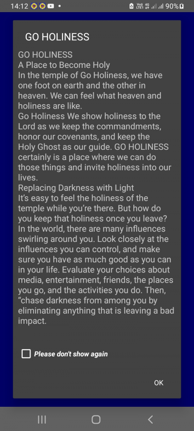 Go Holiness