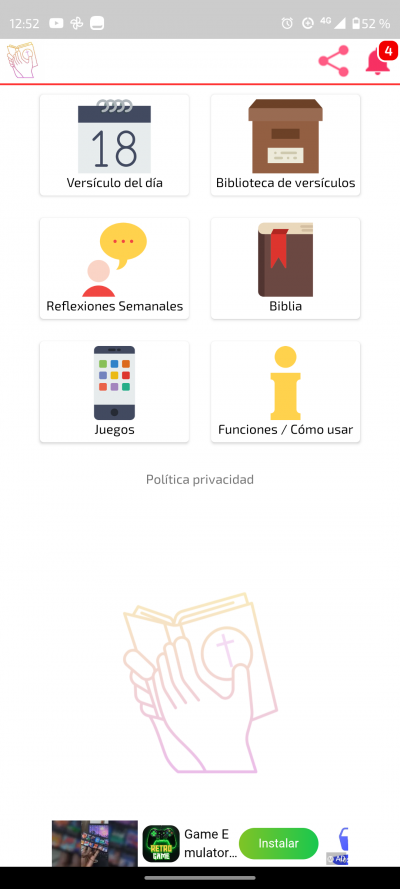 Nuevo versículo diario