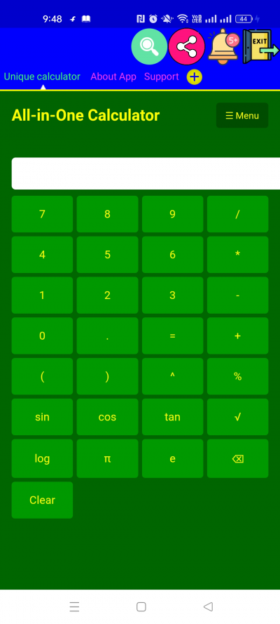 Unique calculator