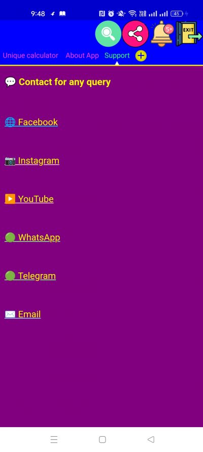 Unique calculator