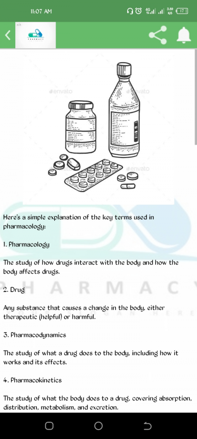 Simplified pharmacology