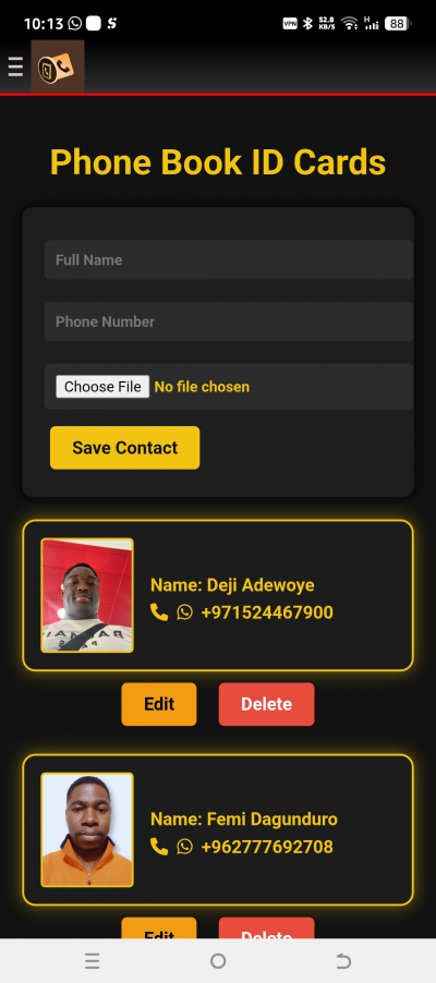 PhoneBook App