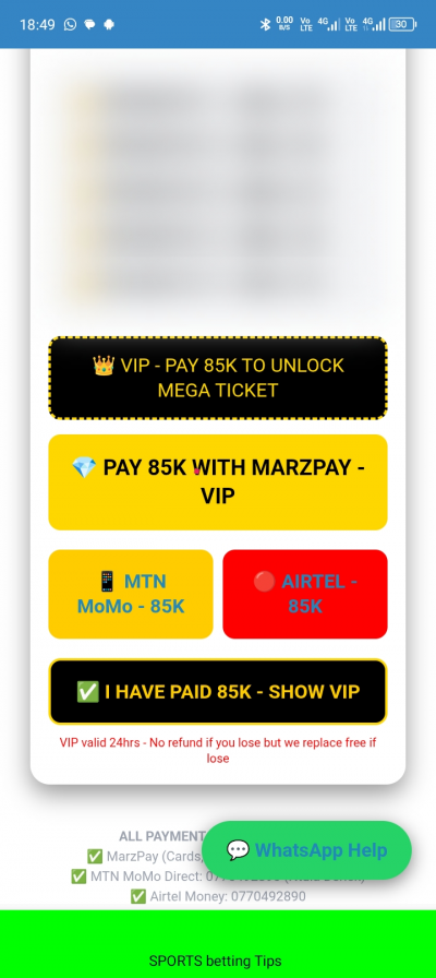 Fixed Matches (Vip Betting)