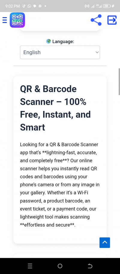 QR & Barcode Scanner – Free, Fast & Smart
