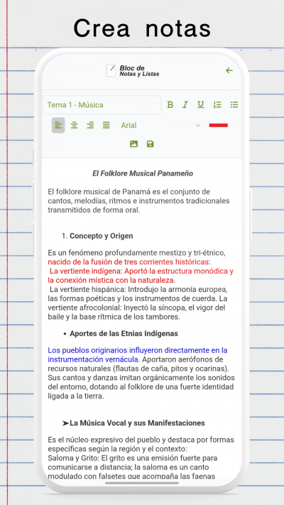 Notas y Listas
