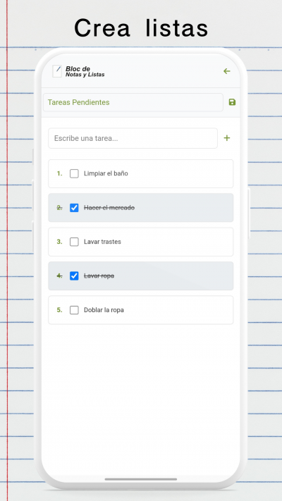Notas y Listas
