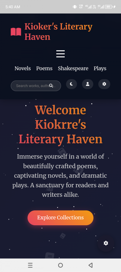 Kioker literary haven