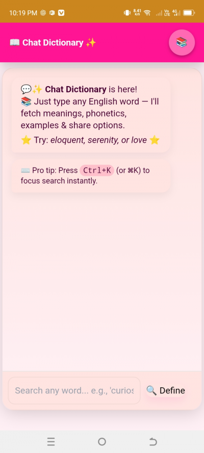 Chat dictionary