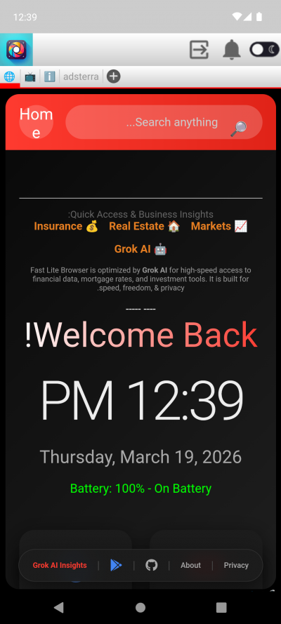 Fast Lite Web Browser