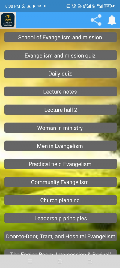 School of Evangelism and mission
