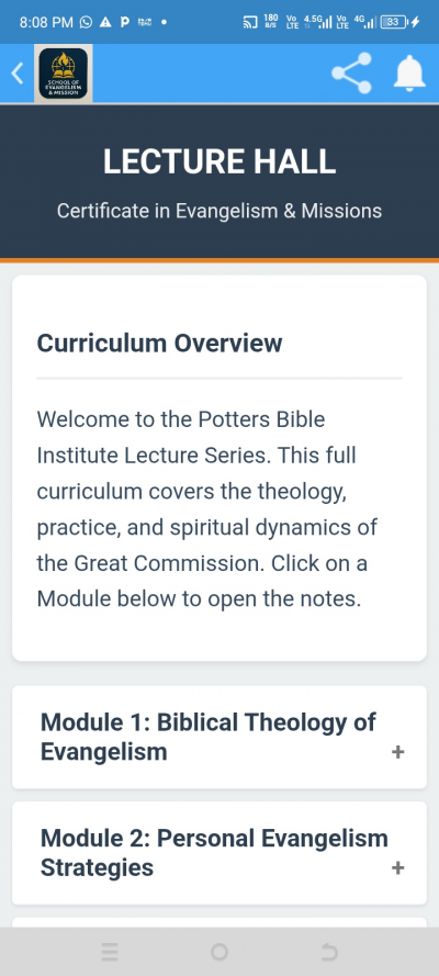 School of Evangelism and mission