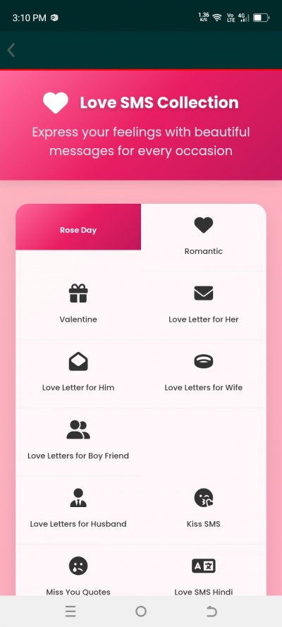 Love sms collection