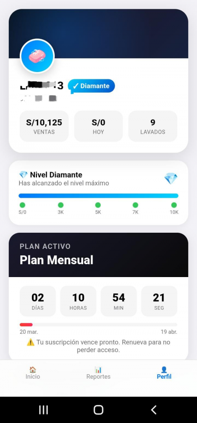 AQIA - Control Total de Lavado de Autos