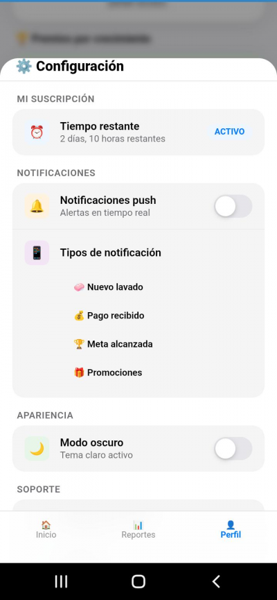 AQIA - Control Total de Lavado de Autos