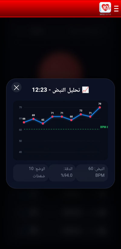 M10 BPM-قياس نبضات القلب