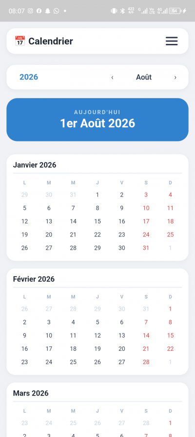 Calendrier