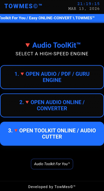 Audio Toolkit for you Towmes