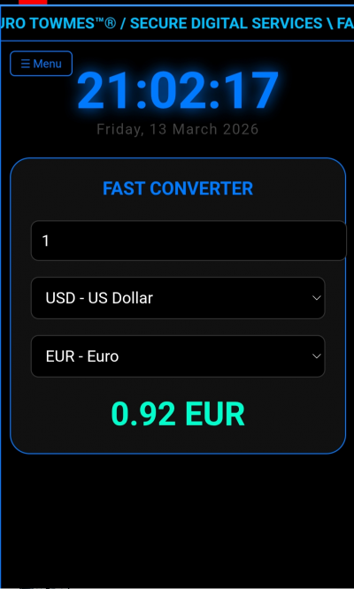 Fast Dollar To Euro TowMes