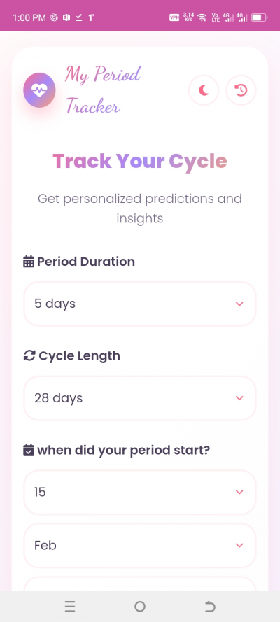 Period tracker