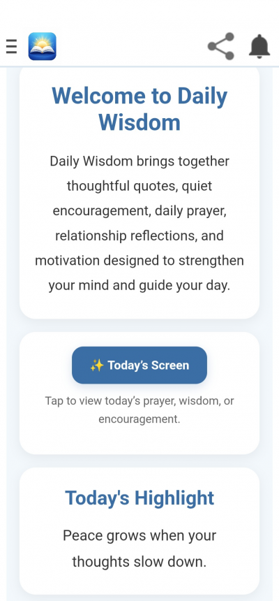 Daily Wisdom