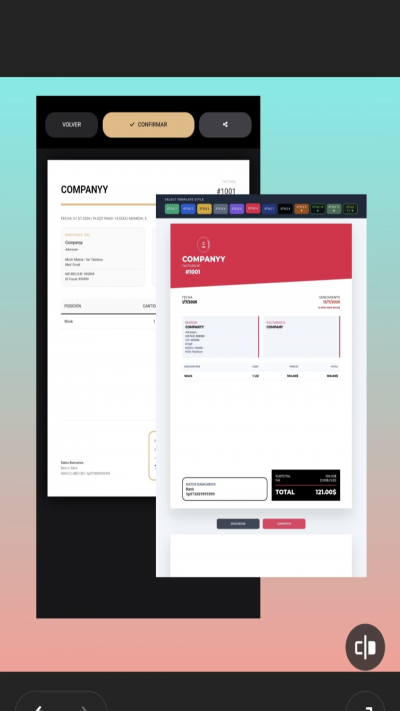 Invoice luxe