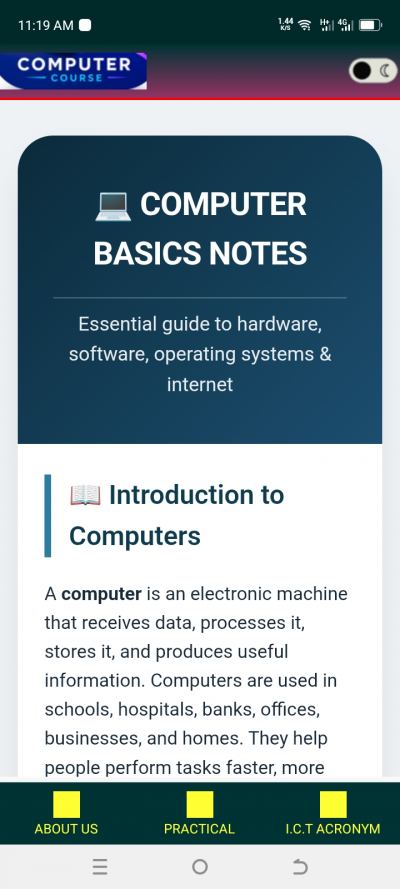 Computer Course