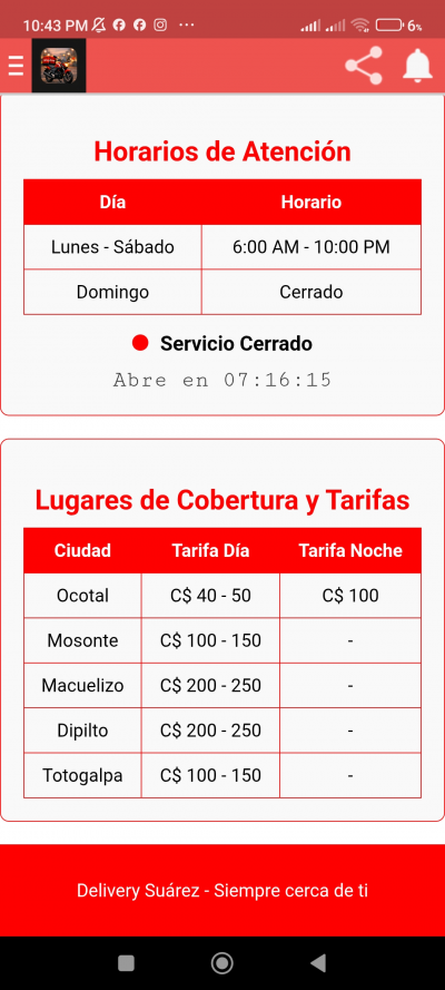 Delivery Suárez