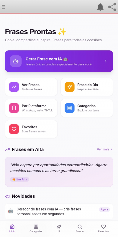 Frases Prontas IA