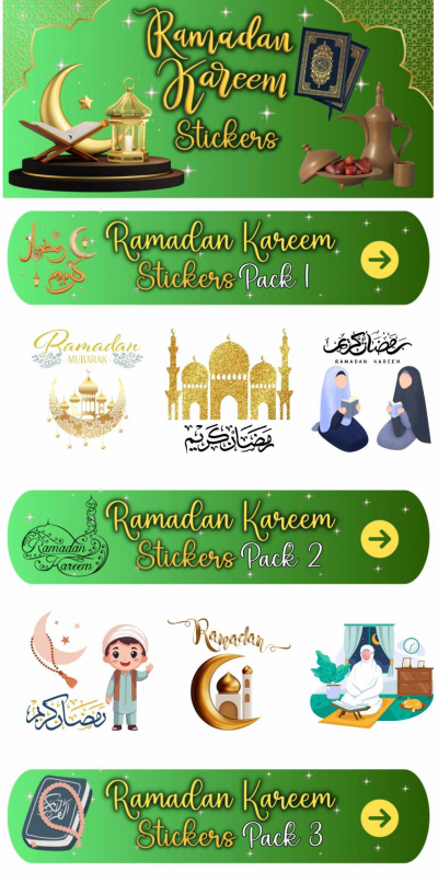 Ramadan Kareem Stickers.