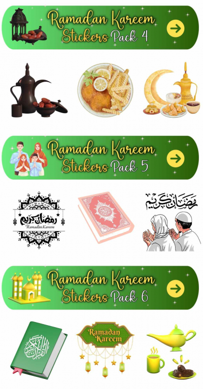 Ramadan Kareem Stickers.