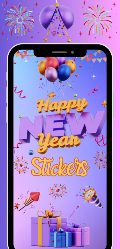 Happy new Year stickers