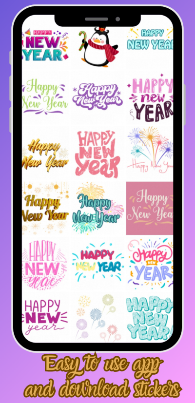 Happy new Year stickers