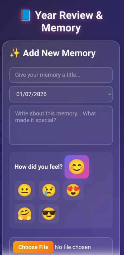 New Year Wishes – Quotes,tracker,memory