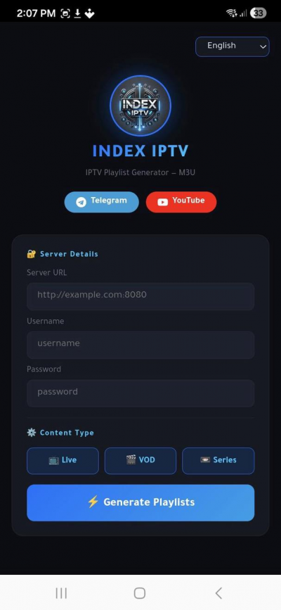 IPTV Playlist Generator