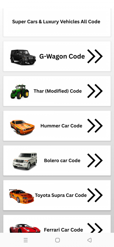 Indian Theft Auto All Code