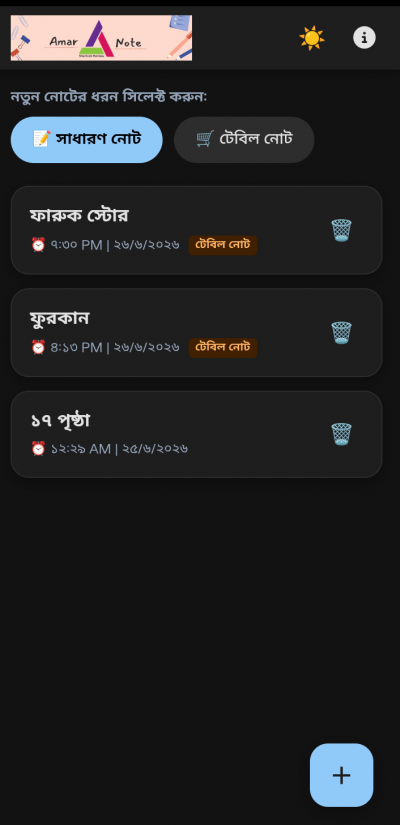 Amar Note