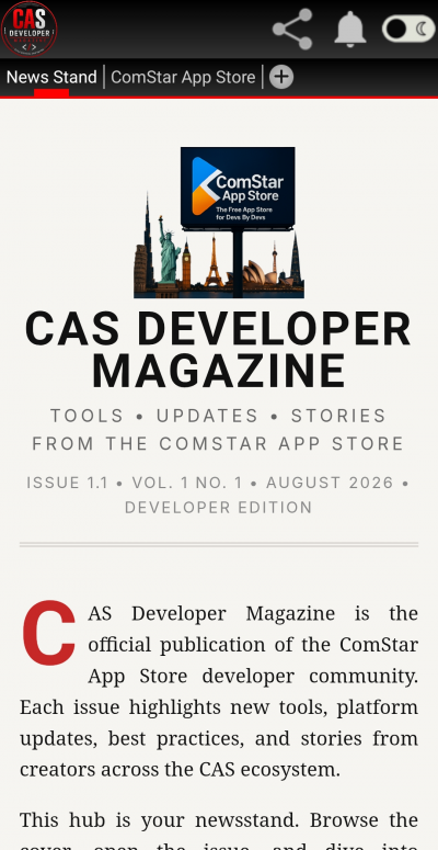 CAS Developer Magazine