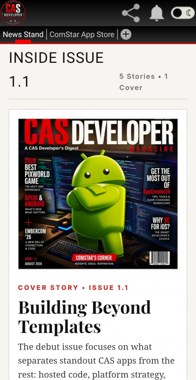 CAS Developer Magazine