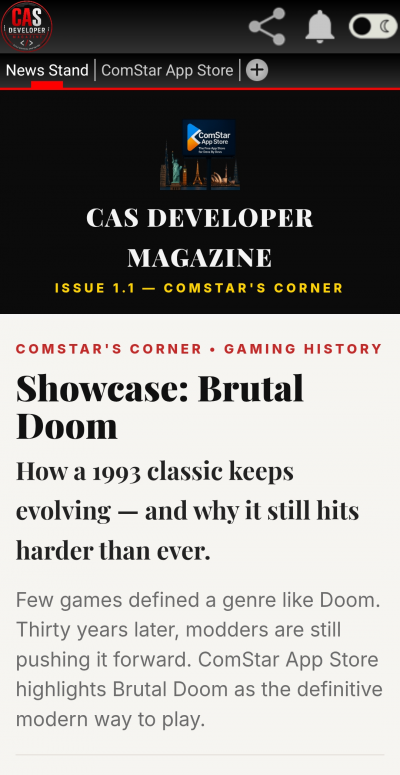CAS Developer Magazine