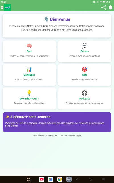 Notre Univers podcasts